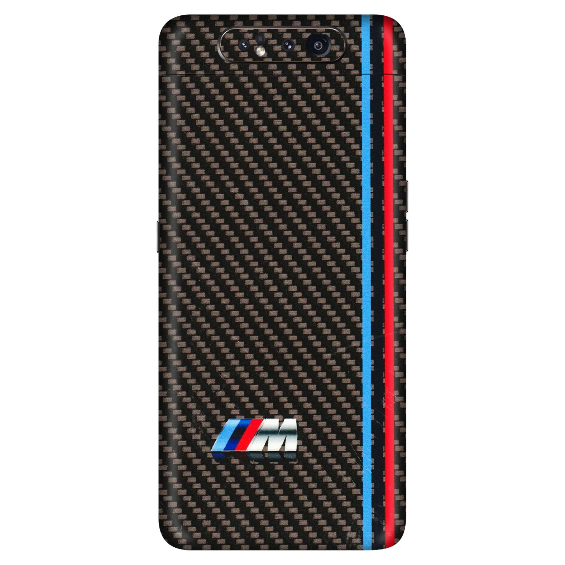 Samsung A/S Series Phone Skins (All Models) - BM Carbon Fiber Feels - 3D Embossed Finish (L-38) Samsung Galaxy A80