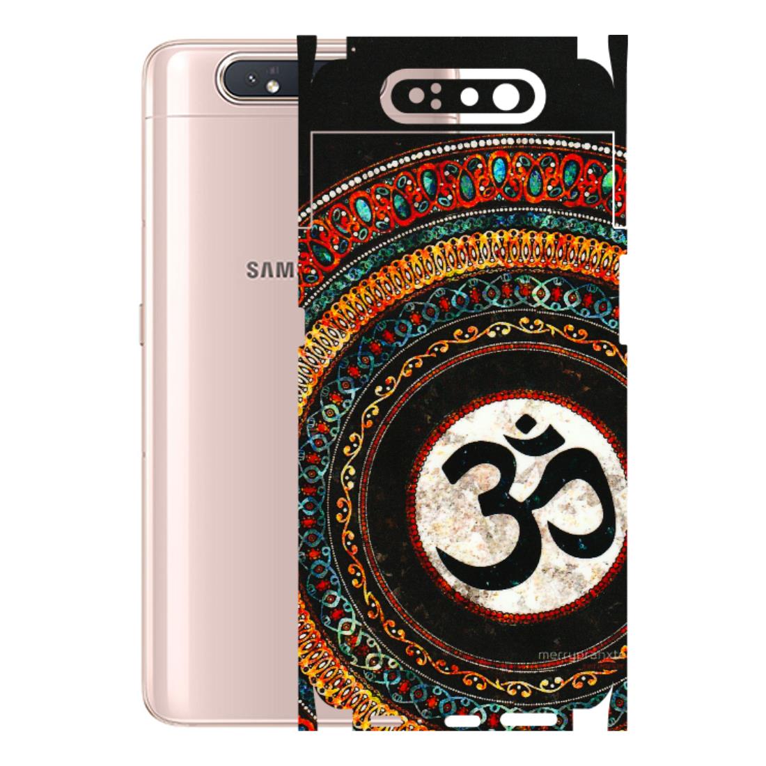 Samsung A/S Series Phone Skins (All Models) - Aum Chant Abstract - 3D Embossed Finish (L-42) Samsung Galaxy A80