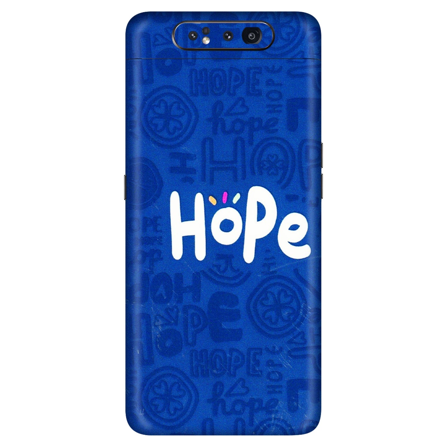 Samsung A/S Series Phone Skins (All Models) - Hope Doodles Blue - 3D Embossed Finish (L-43) Samsung Galaxy A80