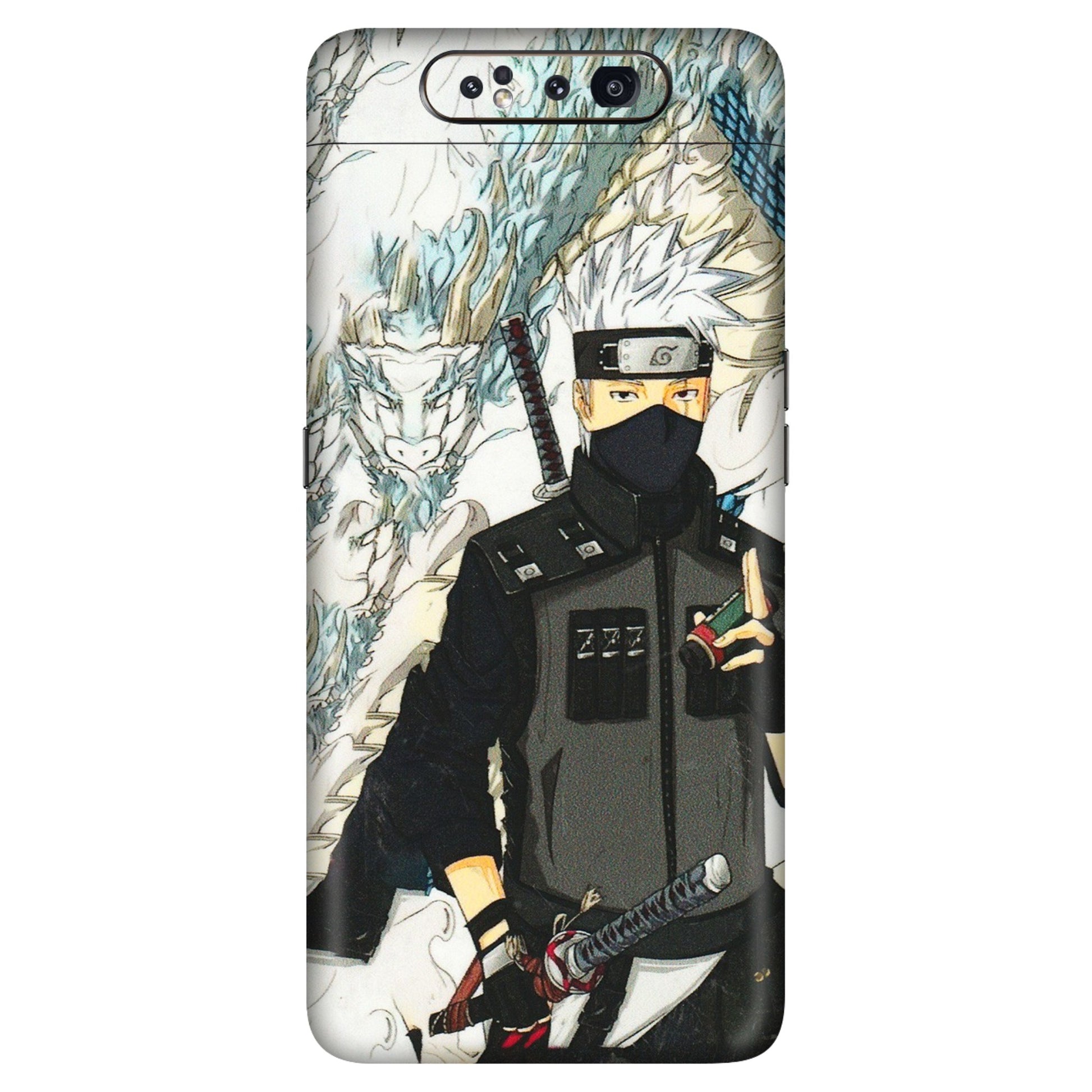 Samsung A/S Series Phone Skins (All Models) - Kakashi Hatake Naruto Anime - 3D Embossed Finish (L-46) Samsung Galaxy A80