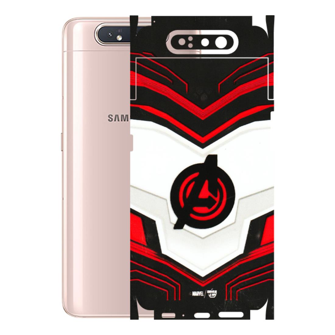 Samsung A/S Series Phone Skins (All Models) - Avengers Logo - 3D Embossed Finish (L-55) Samsung Galaxy A80