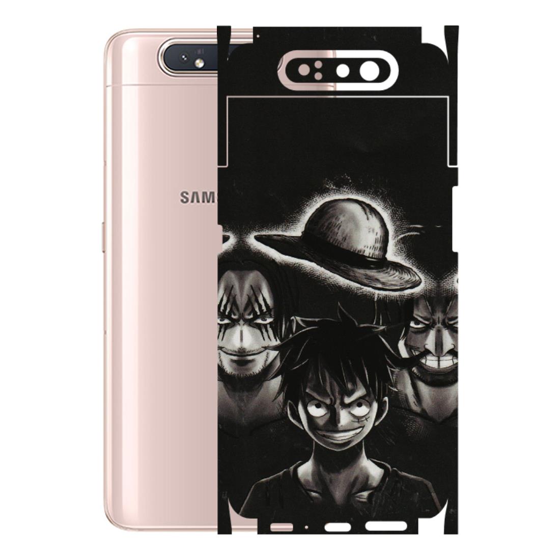 Samsung A/S Series Phone Skins (All Models) - Black Luffy Hat - 3D Embossed Finish (L-57) Samsung Galaxy A80
