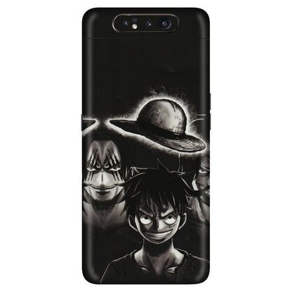 Samsung A/S Series Phone Skins (All Models) - Black Luffy Hat - 3D Embossed Finish (L-57) Samsung Galaxy A80