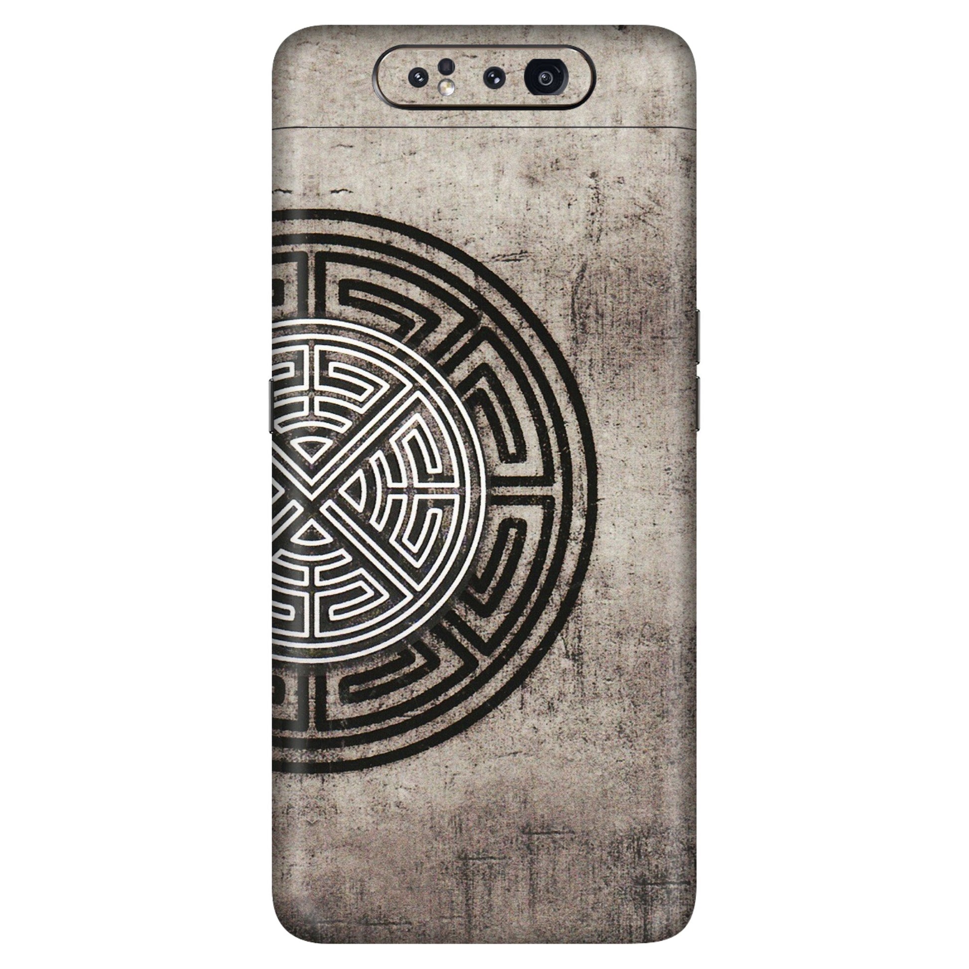 Samsung A/S Series Phone Skins (All Models) - Mysterious Circular Design - 3D Embossed Finish (L-63) Samsung Galaxy A80
