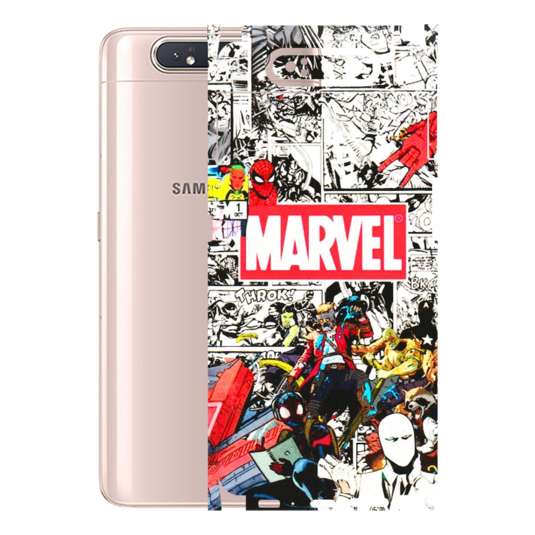 Samsung A/S Series Phone Skins (All Models) - Marvel Colorful Comic - 3D Embossed Finish (L-64) Samsung Galaxy A80
