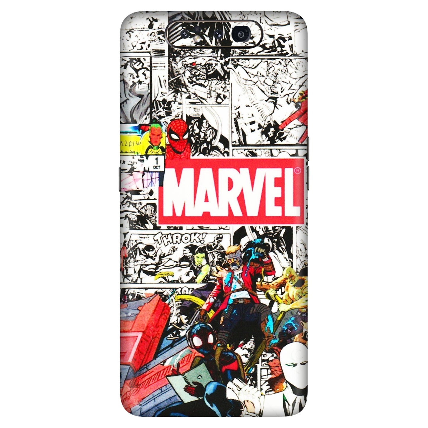 Samsung A/S Series Phone Skins (All Models) - Marvel Colorful Comic - 3D Embossed Finish (L-64) Samsung Galaxy A80
