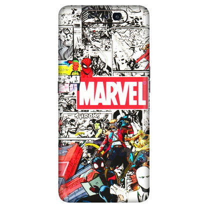 Samsung A/S Series Phone Skins (All Models) - Marvel Colorful Comic - 3D Embossed Finish (L-64) Samsung Galaxy A80