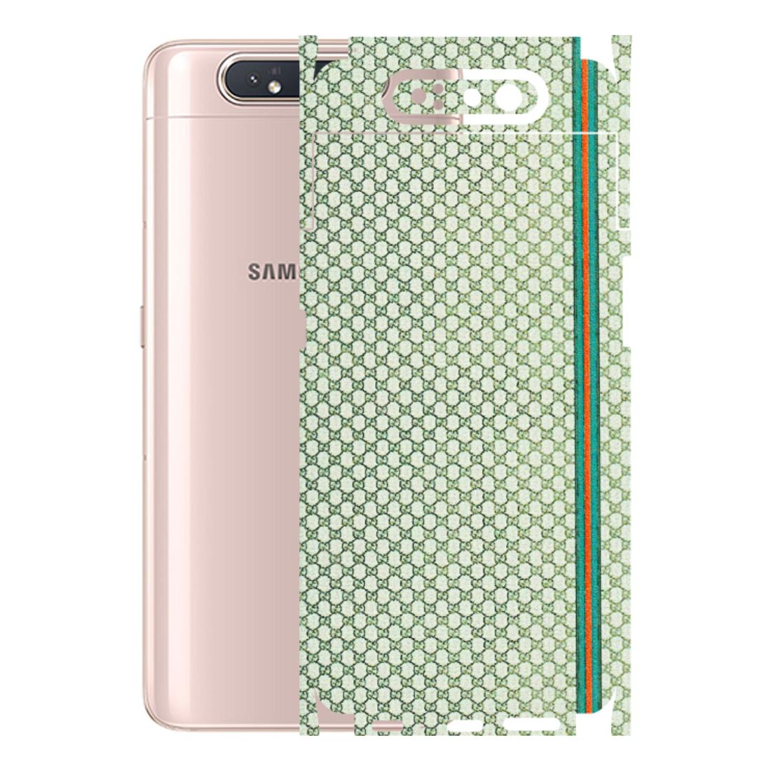 Samsung A/S Series Phone Skins (All Models) - Gucci Fabric Pattern - 3D Embossed Finish (L-73) Samsung Galaxy A80