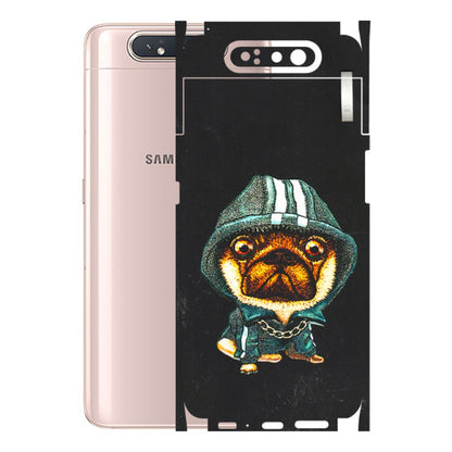 Samsung A/S Series Phone Skins (All Models) - Puppy N Hoodie - 3D Embossed Finish (L-90) Samsung Galaxy A80