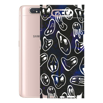 Samsung A/S Series Phone Skins (All Models) - Distorted Smileys - 3D Embossed Finish (L-92) Samsung Galaxy A80