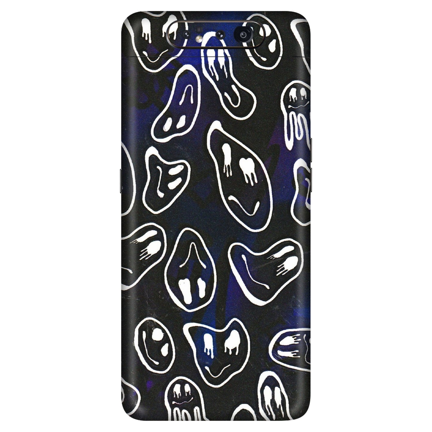 Samsung A/S Series Phone Skins (All Models) - Distorted Smileys - 3D Embossed Finish (L-92) Samsung Galaxy A80