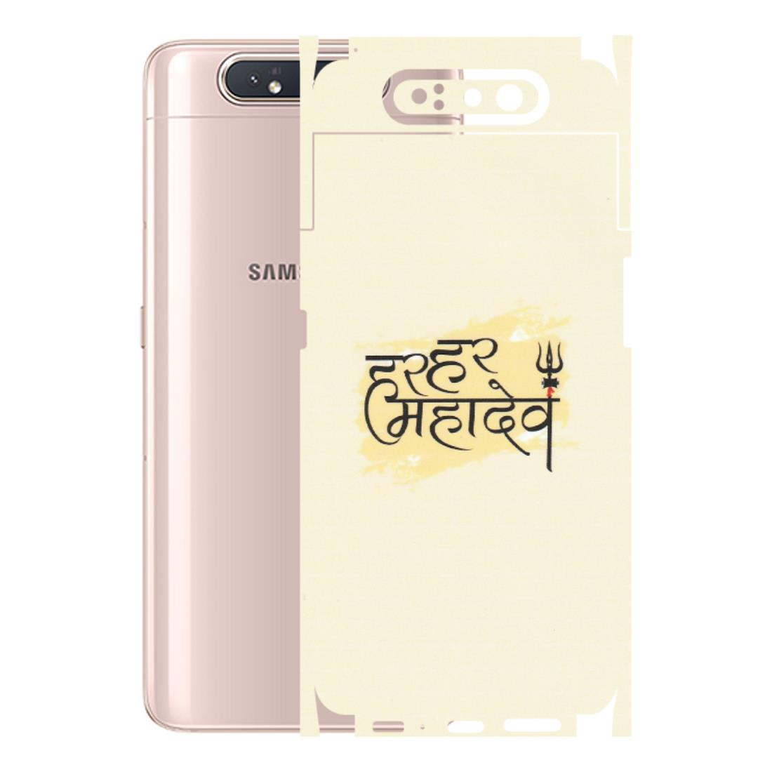 Samsung A/S Series Phone Skins (All Models) - Har Har Mahadev - Matte Finish (M-10) Samsung Galaxy A80