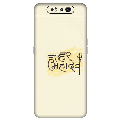 Samsung A/S Series Phone Skins (All Models) - Har Har Mahadev - Matte Finish (M-10) Samsung Galaxy A80