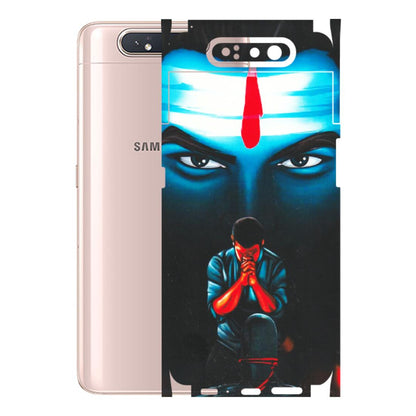 Samsung A/S Series Phone Skins (All Models) - Mahakal Bhakt - Matte Finish (M-112) Samsung Galaxy A80