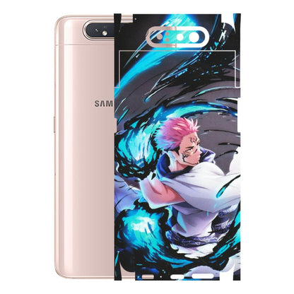 Samsung A/S Series Phone Skins (All Models) - New Jujutsu Kaisen Grey Blue Anime - Matte Finish (M-127) Samsung Galaxy A80