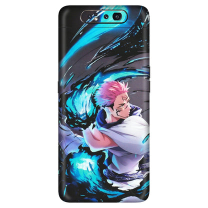 Samsung A/S Series Phone Skins (All Models) - New Jujutsu Kaisen Grey Blue Anime - Matte Finish (M-127) Samsung Galaxy A80