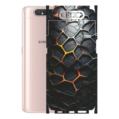 Samsung A/S Series Phone Skins (All Models) - New Abstract Graphite Tiles - Matte Finish (M-130) Samsung Galaxy A80