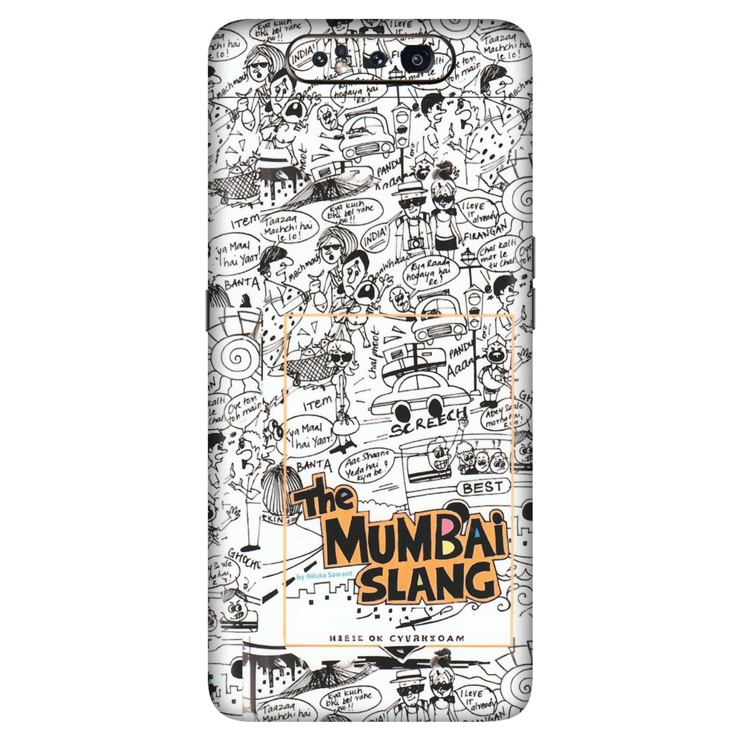 Samsung A/S Series Phone Skins (All Models) - The Mumbai Slang - Matte Finish (M-142) Samsung Galaxy A80