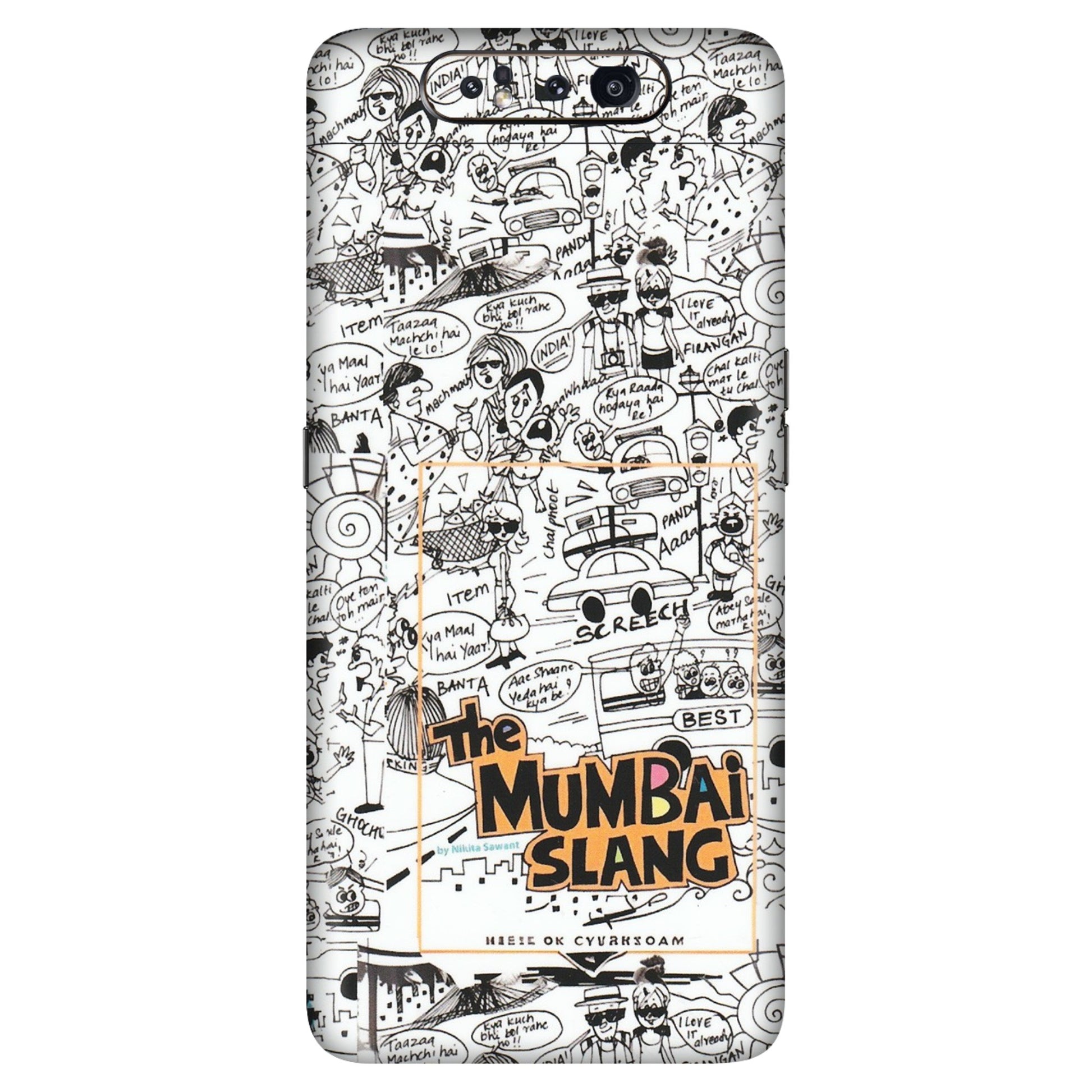 Samsung A/S Series Phone Skins (All Models) - The Mumbai Slang - Matte Finish (M-142) Samsung Galaxy A80