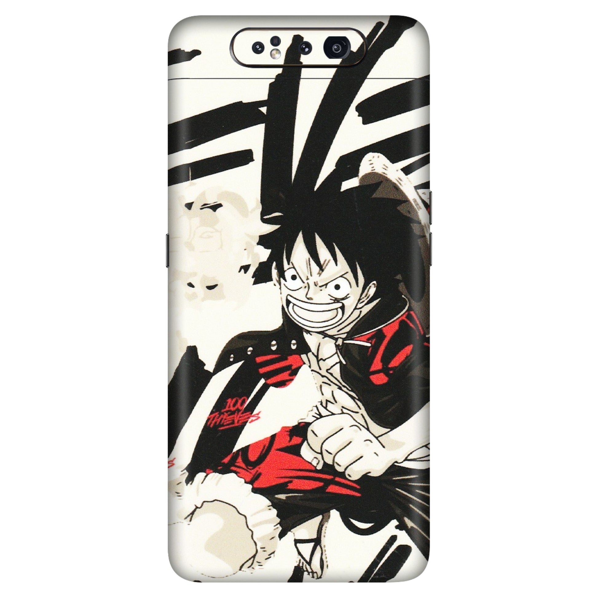 Samsung A/S Series Phone Skins (All Models) - Monkey D.Luffy Manga Anime - Matte Finish (M-145) Samsung Galaxy A80