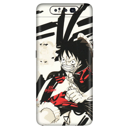 Samsung A/S Series Phone Skins (All Models) - Monkey D.Luffy Manga Anime - Matte Finish (M-145) Samsung Galaxy A80