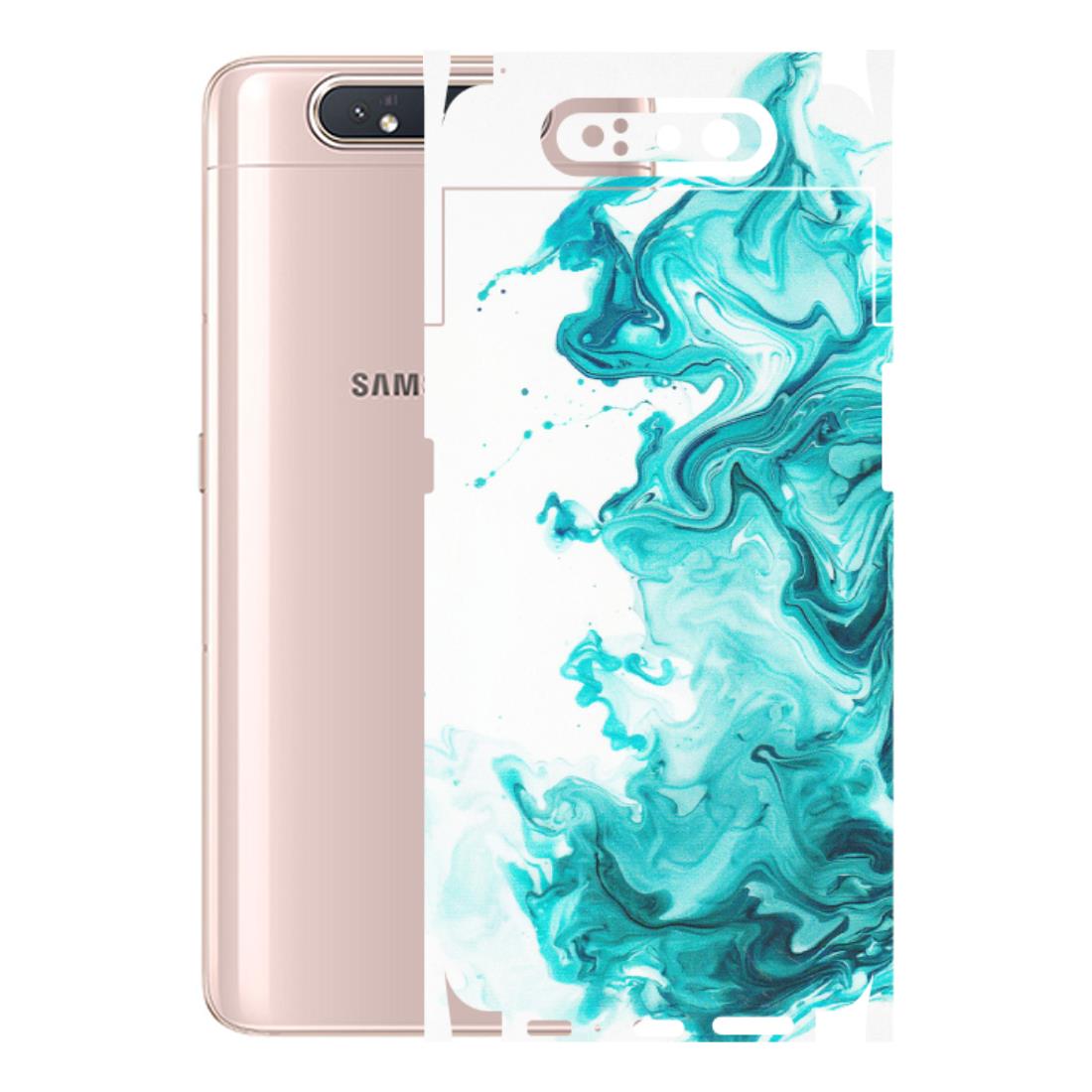 Samsung A/S Series Phone Skins (All Models) - Sky Blue Abstract Colour - Matte Finish (M-146) Samsung Galaxy A80