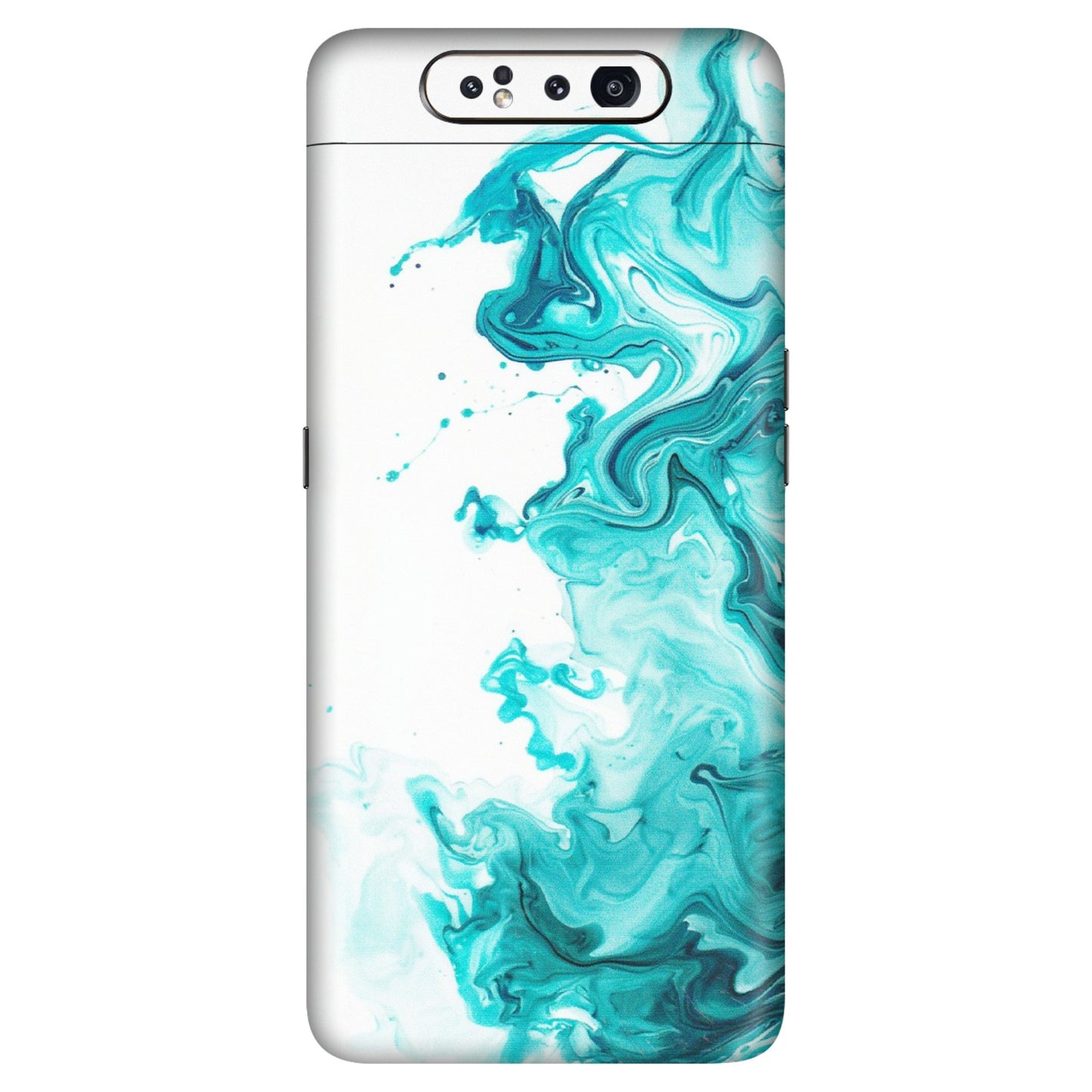 Samsung A/S Series Phone Skins (All Models) - Sky Blue Abstract Colour - Matte Finish (M-146) Samsung Galaxy A80