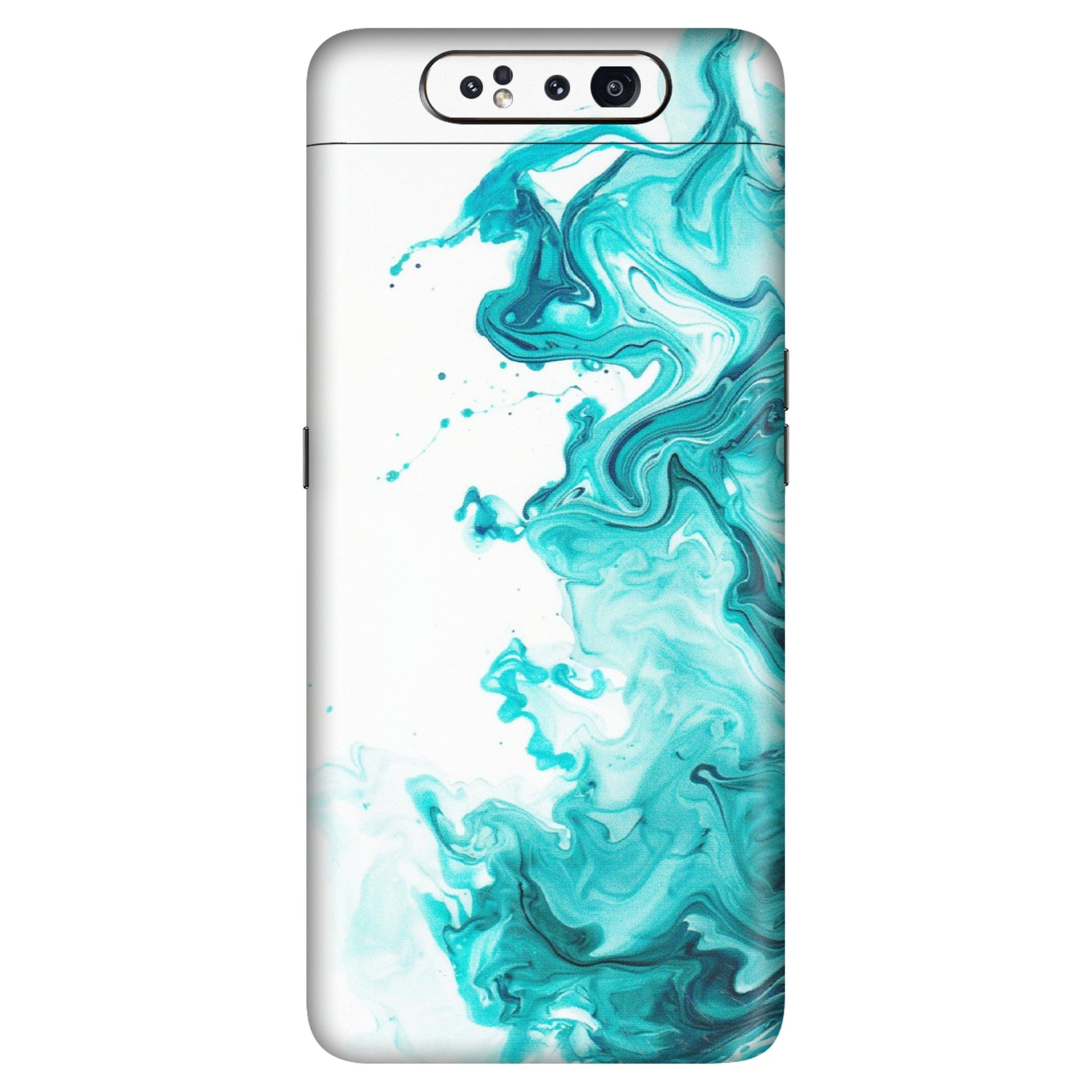 Samsung A/S Series Phone Skins (All Models) - Sky Blue Abstract Colour - Matte Finish (M-146) Samsung Galaxy A80