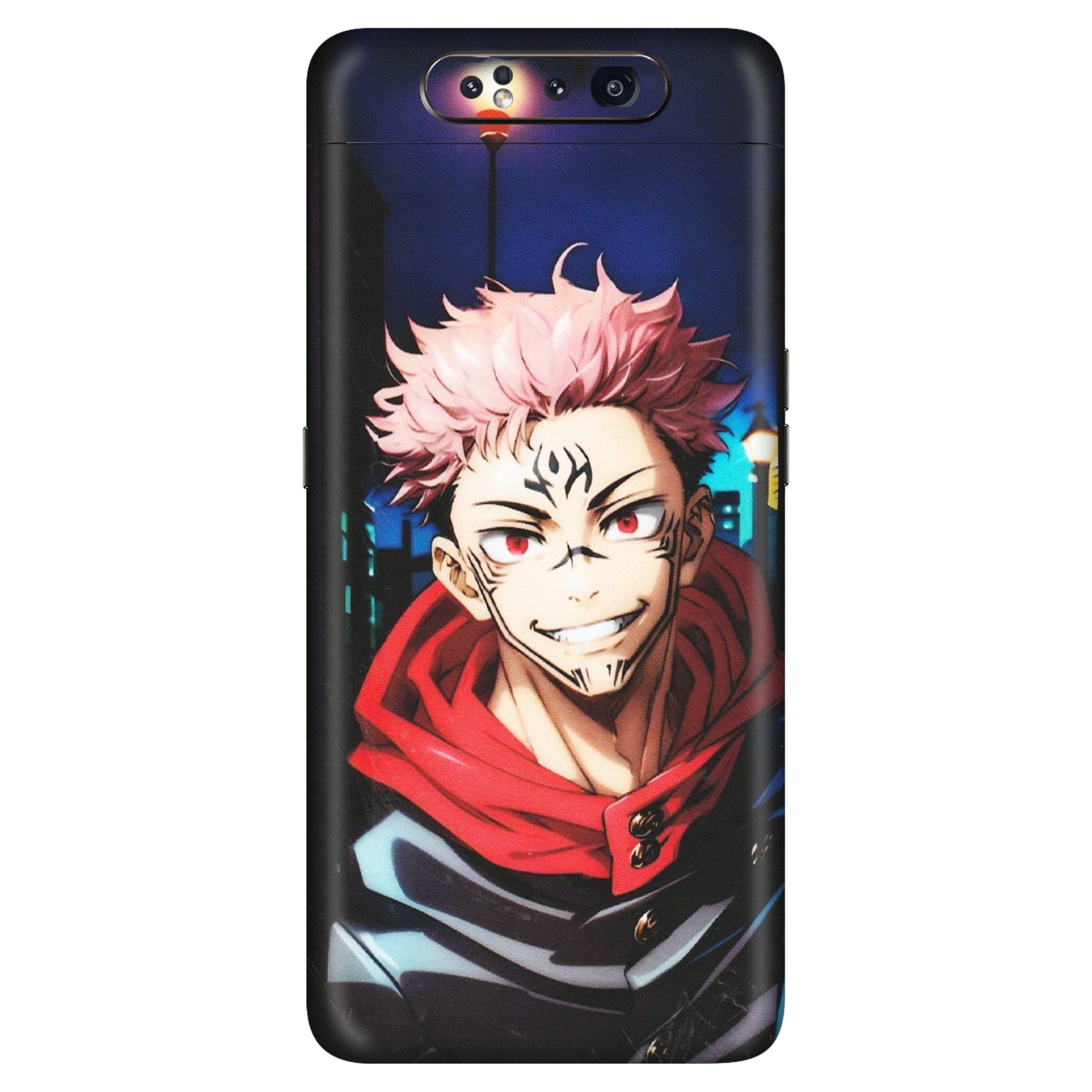 Samsung A/S Series Phone Skins (All Models) - Yuji Itadori Funny Face Anime - Matte Finish (M-152) Samsung Galaxy A80