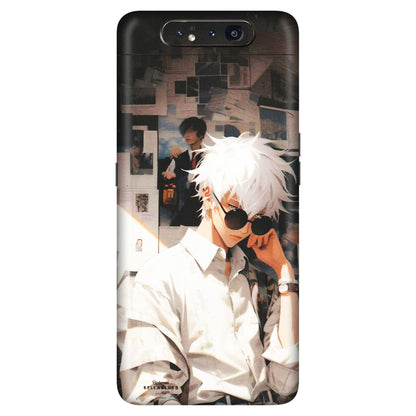 Samsung A/S Series Phone Skins (All Models) - Gojo Satoru Jujustu Kaisen Anime - Matte Finish (M-156) Samsung Galaxy A80