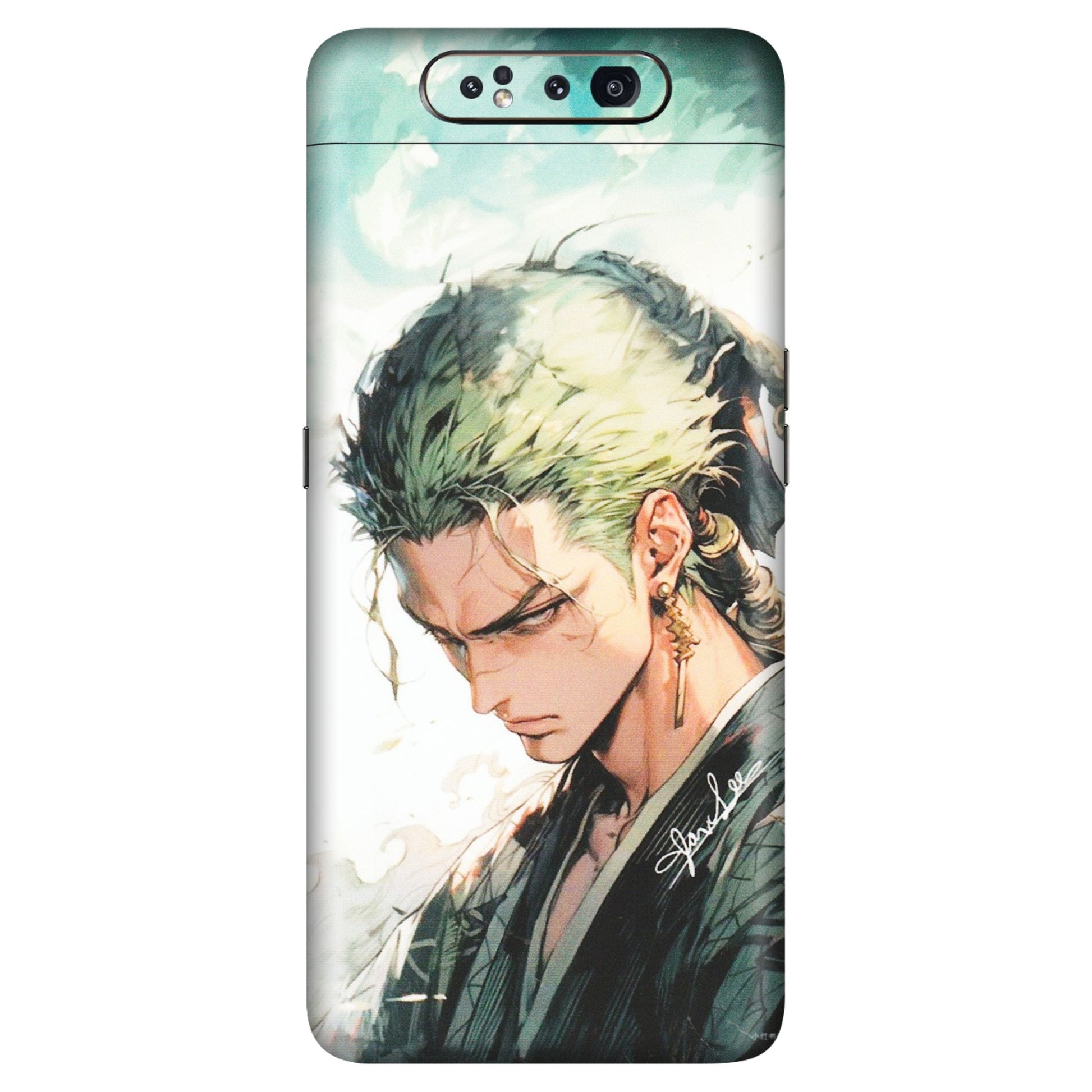 Samsung A/S Series Phone Skins (All Models) - Pirate Hunter One Piece Anime - Matte Finish (M-157) Samsung Galaxy A80