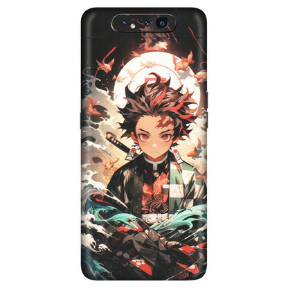 Samsung A/S Series Phone Skins (All Models) - Tanjiro Demon Slayer Anime - Matte Finish (M-158) Samsung Galaxy A80