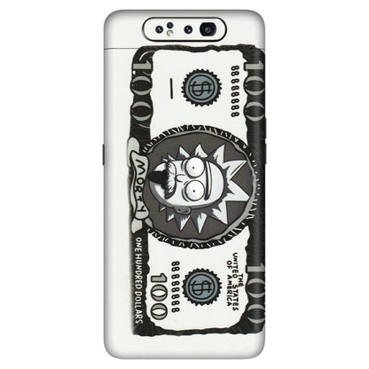 Samsung A/S Series Phone Skins (All Models) - Rick And Morty Hundred Dollar Anime - Matte Finish (M-161) Samsung Galaxy A80