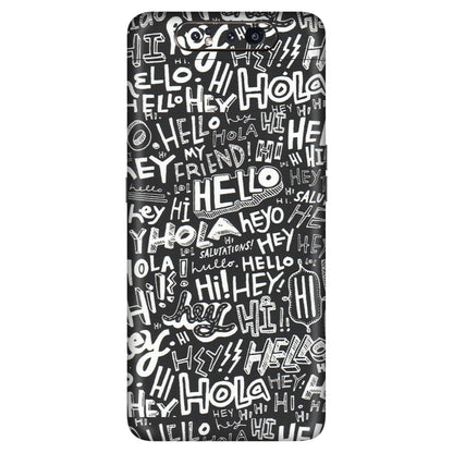 Samsung A/S Series Phone Skins (All Models) - Hi Hello Doodles - Matte Finish (M-25) Samsung Galaxy A80