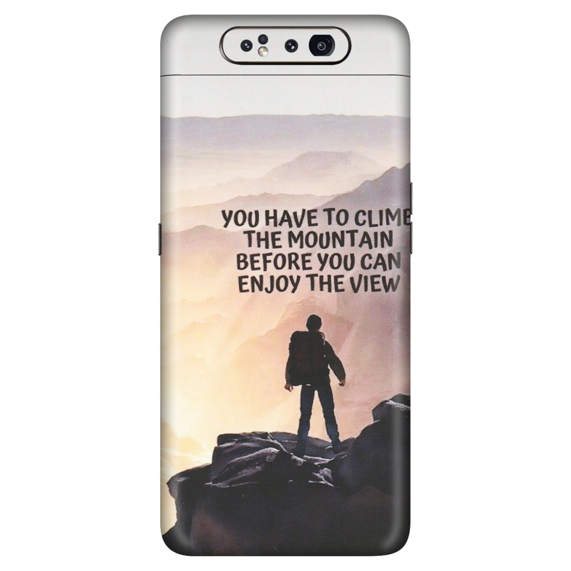 Samsung A/S Series Phone Skins (All Models) - Motivational Hiking Mountain - Matte Finish (M-28) Samsung Galaxy A80