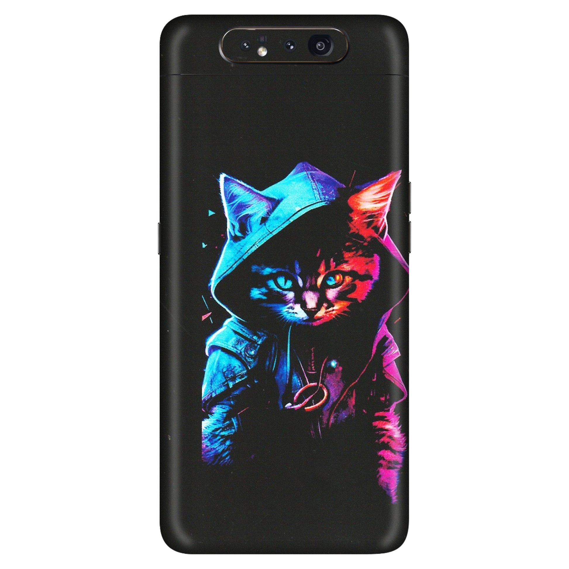 Samsung A/S Series Phone Skins (All Models) - Cyberpunk Cat - Matte Finish (M-45) Samsung Galaxy A80