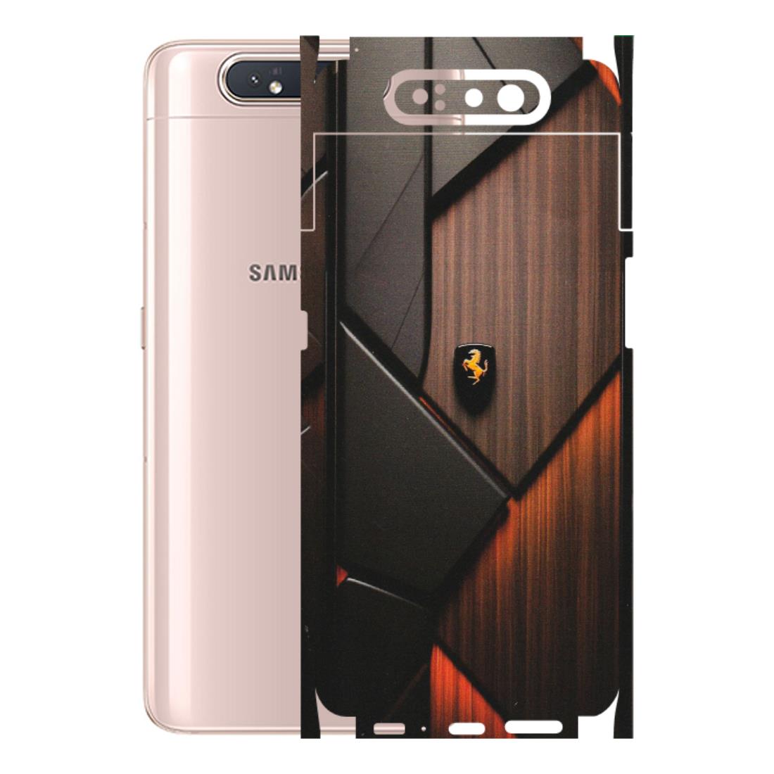 Samsung A/S Series Phone Skins (All Models) - Lambo Beauty Wood Pattern Sober - Matte Finish (M-51) Samsung Galaxy A80