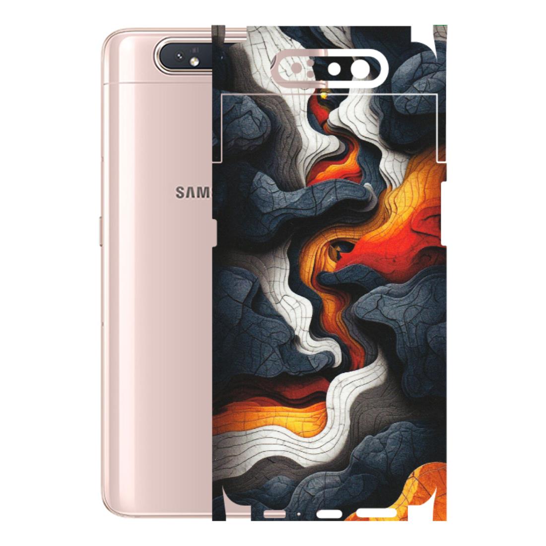 Samsung A/S Series Phone Skins (All Models) - Abstract Volcanic Layers - Matte Finish (M-52) Samsung Galaxy A80