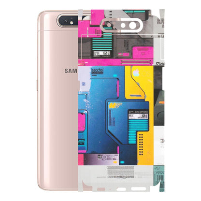Samsung A/S Series Phone Skins (All Models) - Colourfull Motherboard Internals - Matte Finish (M-55) Samsung Galaxy A80