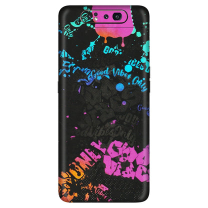 Samsung A/S Series Phone Skins (All Models) - Majestic Black Vibes - Matte Finish (M-62) Samsung Galaxy A80