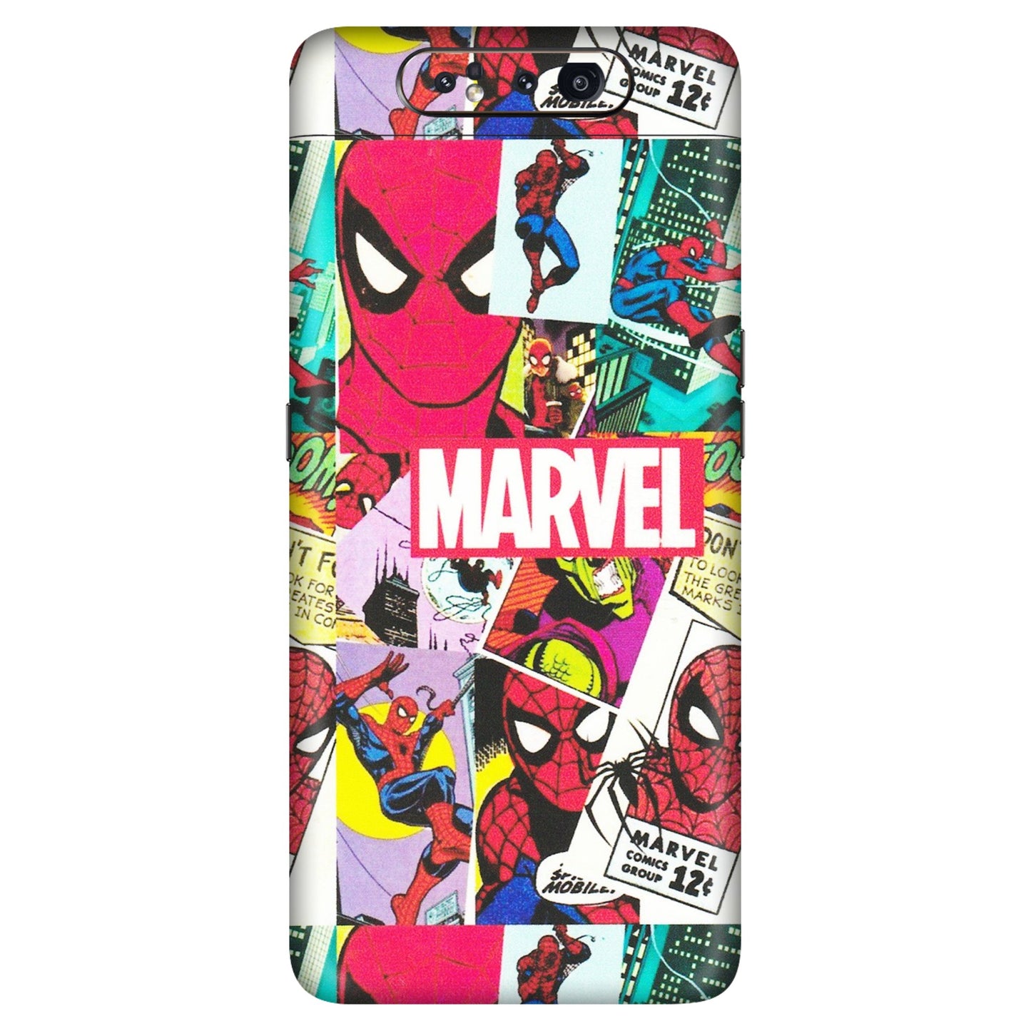 Samsung A/S Series Phone Skins (All Models) - Marvel Comic Spiderman Grafitti - Matte Finish (M-72) Samsung Galaxy A80