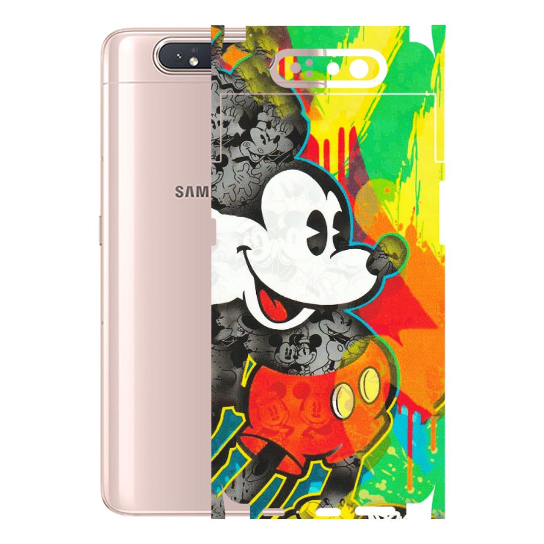 Samsung A/S Series Phone Skins (All Models) - Multiple Mickey With Colourful Texture - Matte Finish (M-84) Samsung Galaxy A80