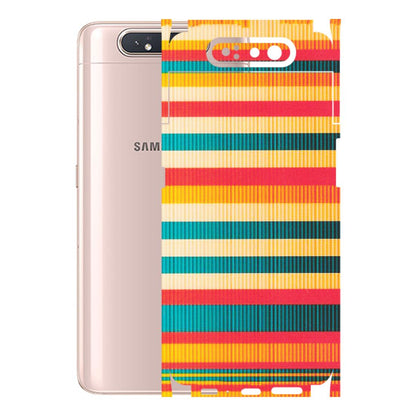Samsung A/S Series Phone Skins (All Models) - Colourful Stripes Soothing Effect - Matte Finish (M-86) Samsung Galaxy A80
