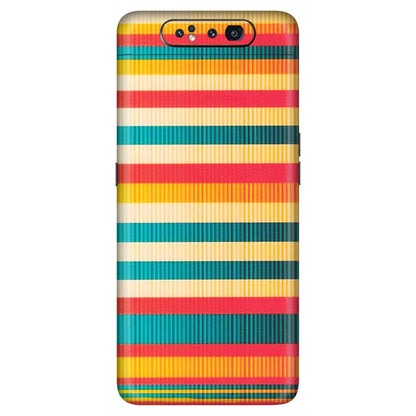 Samsung A/S Series Phone Skins (All Models) - Colourful Stripes Soothing Effect - Matte Finish (M-86) Samsung Galaxy A80