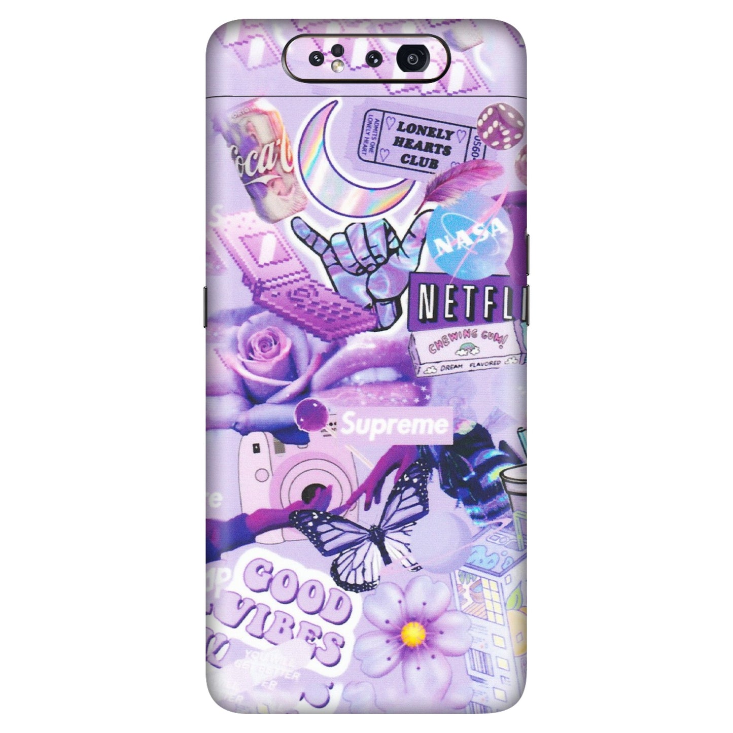 Samsung A/S Series Phone Skins (All Models) - Supreme Purple Magic - Matte Finish (M-88) Samsung Galaxy A80