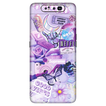 Samsung A/S Series Phone Skins (All Models) - Supreme Purple Magic - Matte Finish (M-88) Samsung Galaxy A80