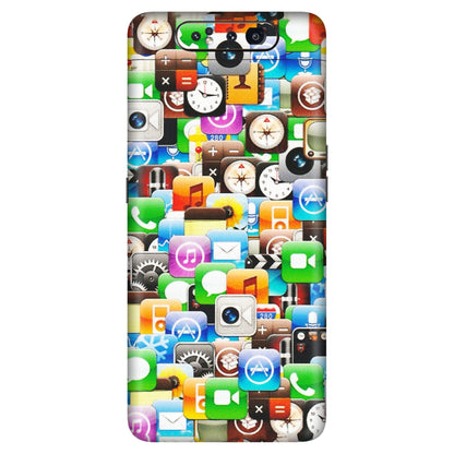 Samsung A/S Series Phone Skins (All Models) - All Apple Icons - Matte Finish (M-93) Samsung Galaxy A80