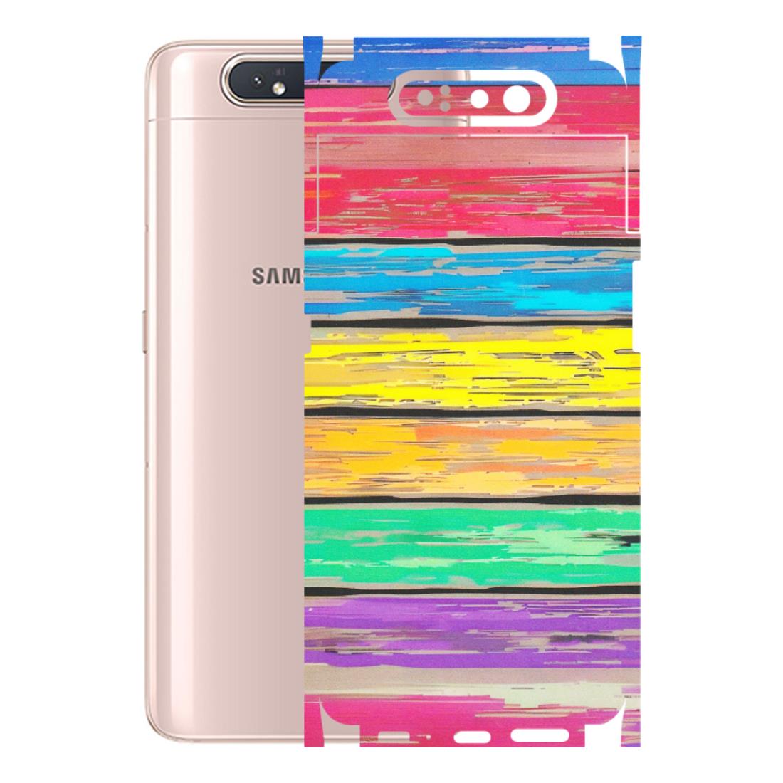 Samsung A/S Series Phone Skins (All Models) - Multi Colour Wooden Wall - Matte Finish (M-96) Samsung Galaxy A80