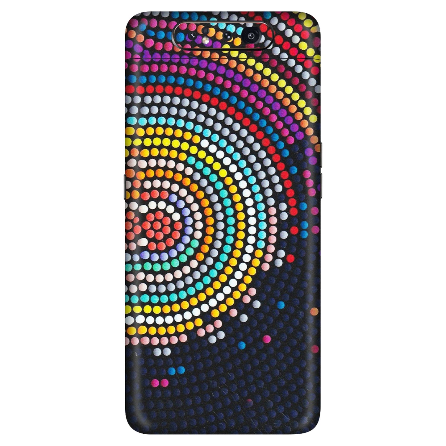 Samsung A/S Series Phone Skins (All Models) - Rainbow Dot Mandala - Matte Finish (M-97) Samsung Galaxy A80