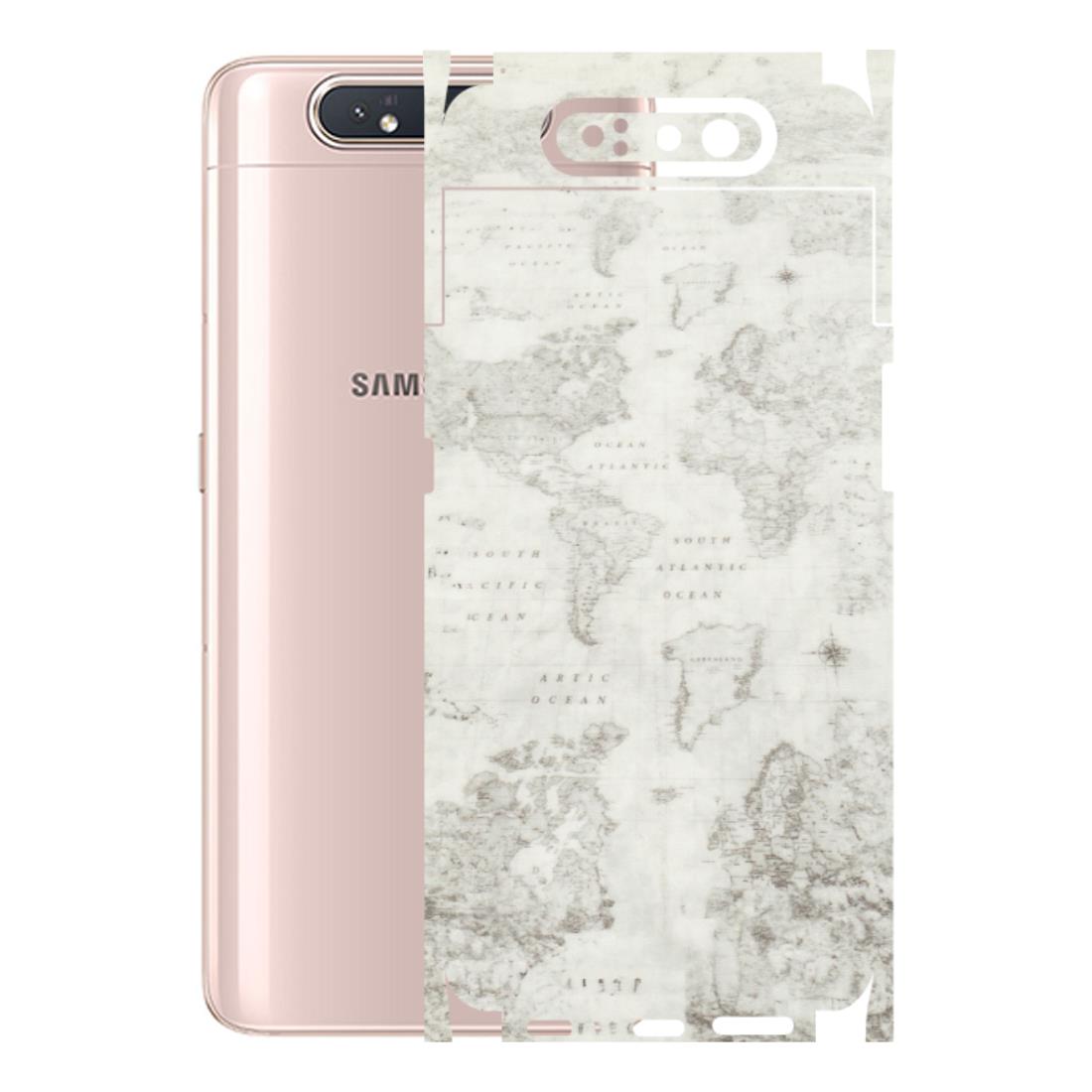 Samsung A/S Series Phone Skins (All Models) - World Travel Map - Transparent Finish (T-04) Samsung Galaxy A80